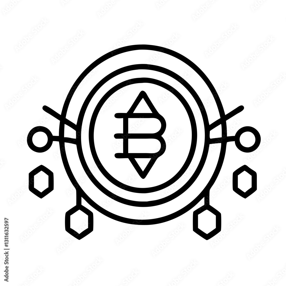 cryptocurrency icon, cryptocurrency line art - simple line art of cryptocurrency, perfect for cryptocurrency logos and icons cryptocurrency icon, cryptocurrency line art - simple line art of cryptocurrency, perfect for cryptocurrency logos and icons