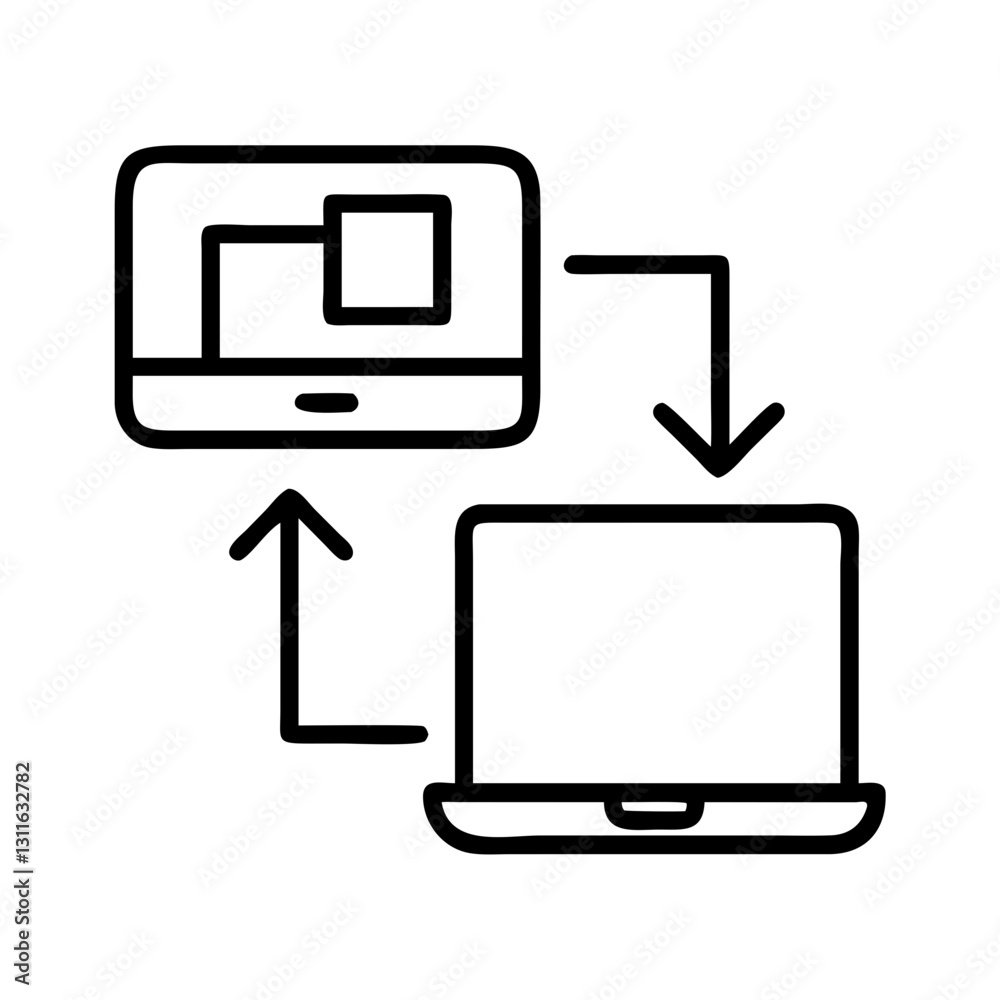 data transfer icon, data transfer line art - simple line art of data transfer, perfect for data transfer logos and icons data transfer icon, data transfer line art - simple line art of data transfer, perfect for data transfer logos and icons
