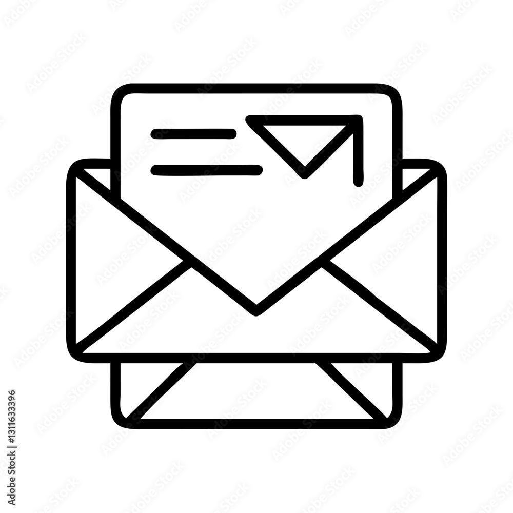 email icon, email line art - simple line art of email, perfect for email logos and icons email icon, email line art - simple line art of email, perfect for email logos and icons