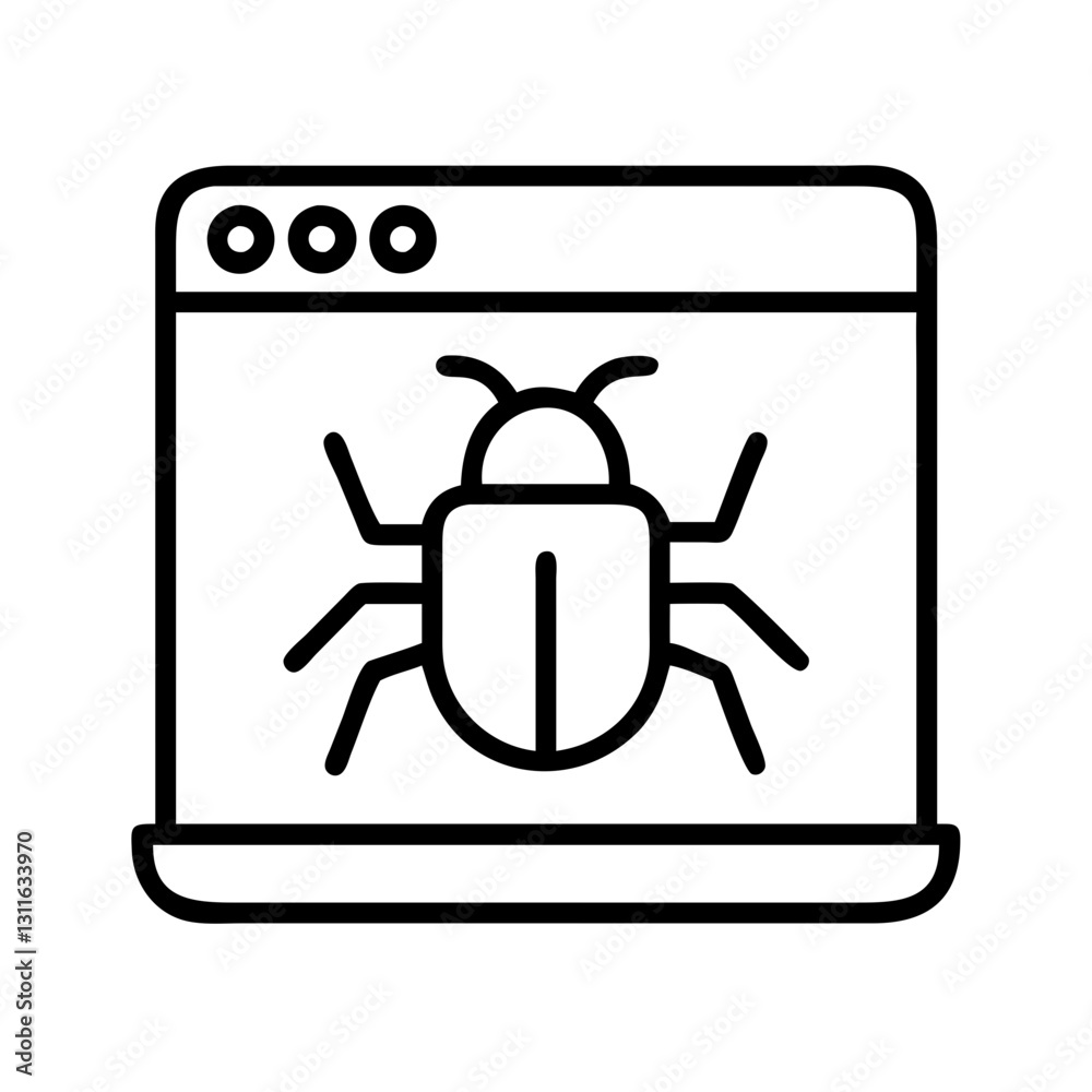 malware icon, malware line art - simple line art of malware, perfect for malware logos and icons malware icon, malware line art - simple line art of malware, perfect for malware logos and icons