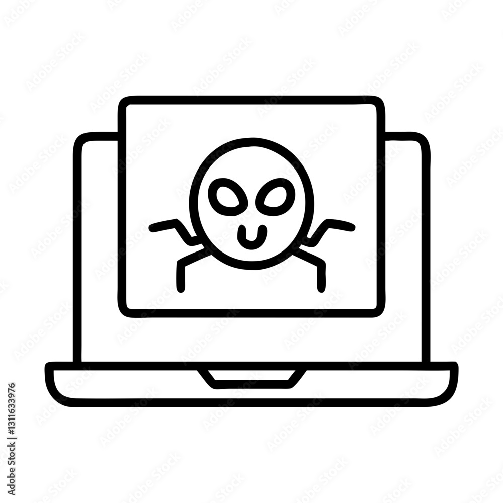 malware icon, malware line art - simple line art of malware, perfect for malware logos and icons malware icon, malware line art - simple line art of malware, perfect for malware logos and icons