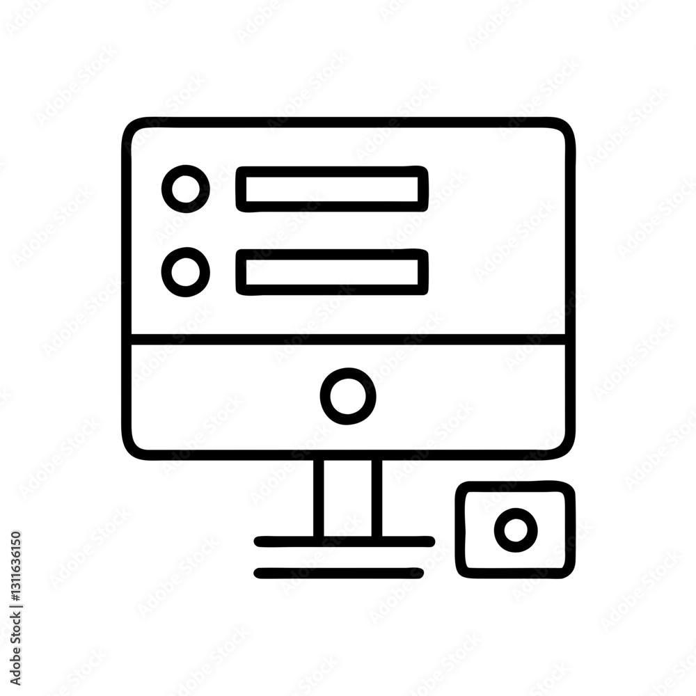 virtual machine icon, virtual machine line art - simple line art of virtual machine, perfect for virtual machine logos and icons virtual machine icon, virtual machine line art - simple line art of virtual machine, perfect for virtual machine logos and icons