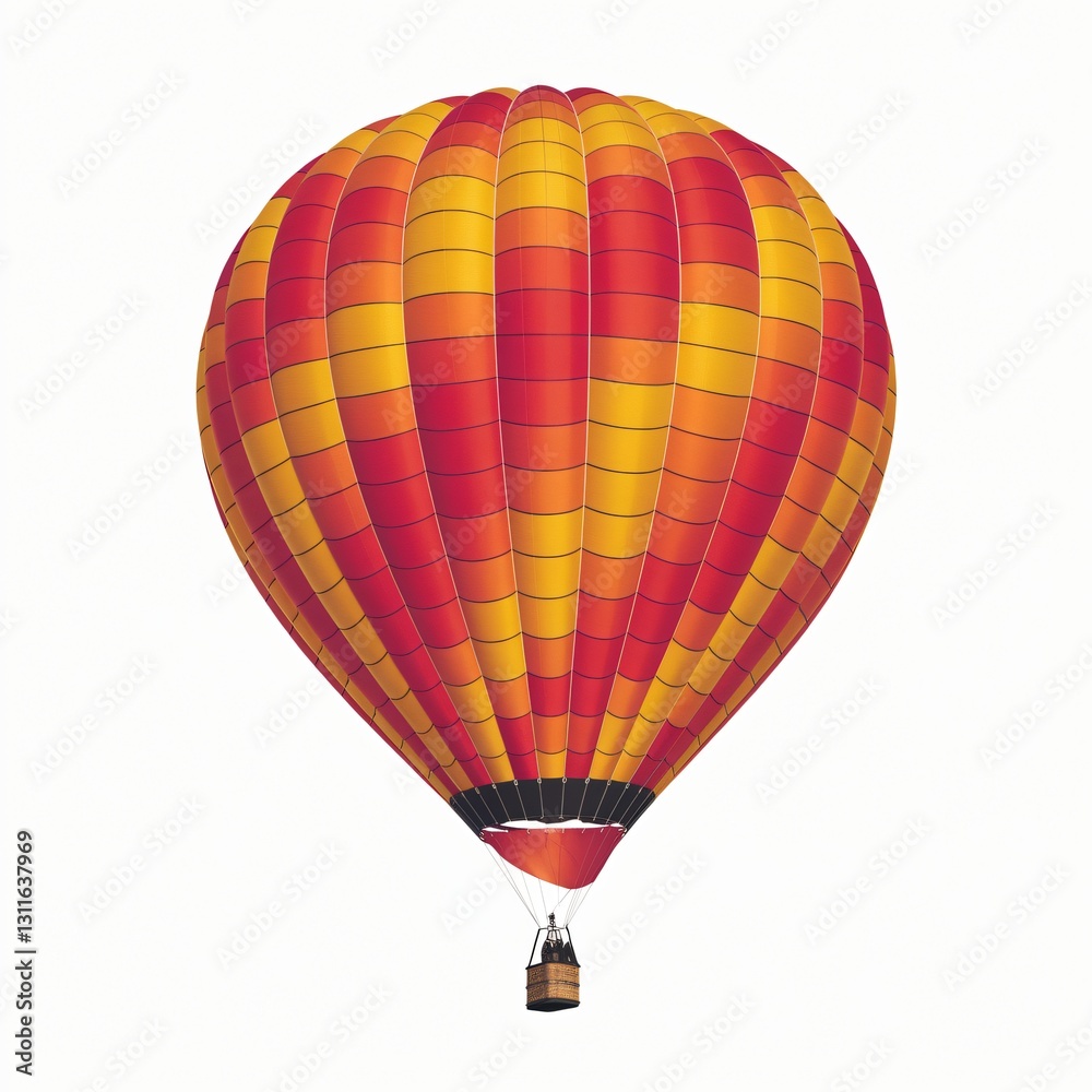 Fototapeta premium Colorful Hot Air Balloon in Flight.