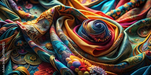 Surrealist Fabric Textures: Fashion Editorial Photography - Abstract Close-Up Shots