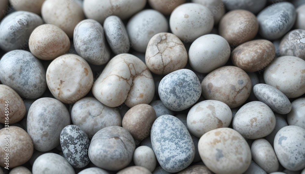 Artistic Composition of Smooth River Stones Artistic Composition of Smooth River Stones