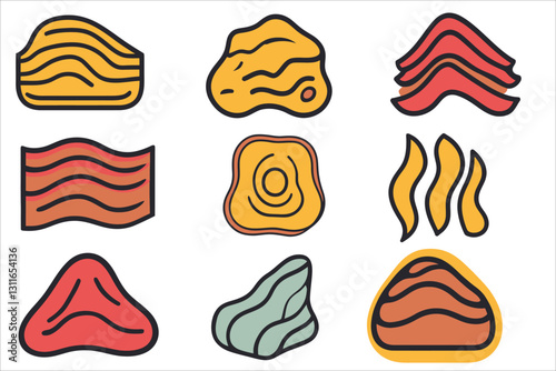 set of different kinds of chocolate