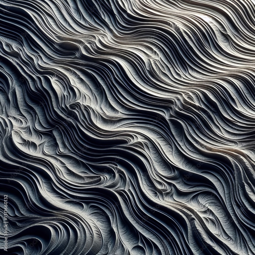 Fototapeta premium Indented Surface – Depressions or grooves on the surface