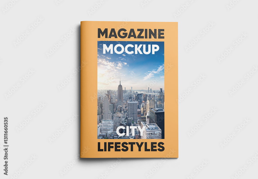Modello Stock A4 Soft Cover Magazine Mockup | Adobe Stock