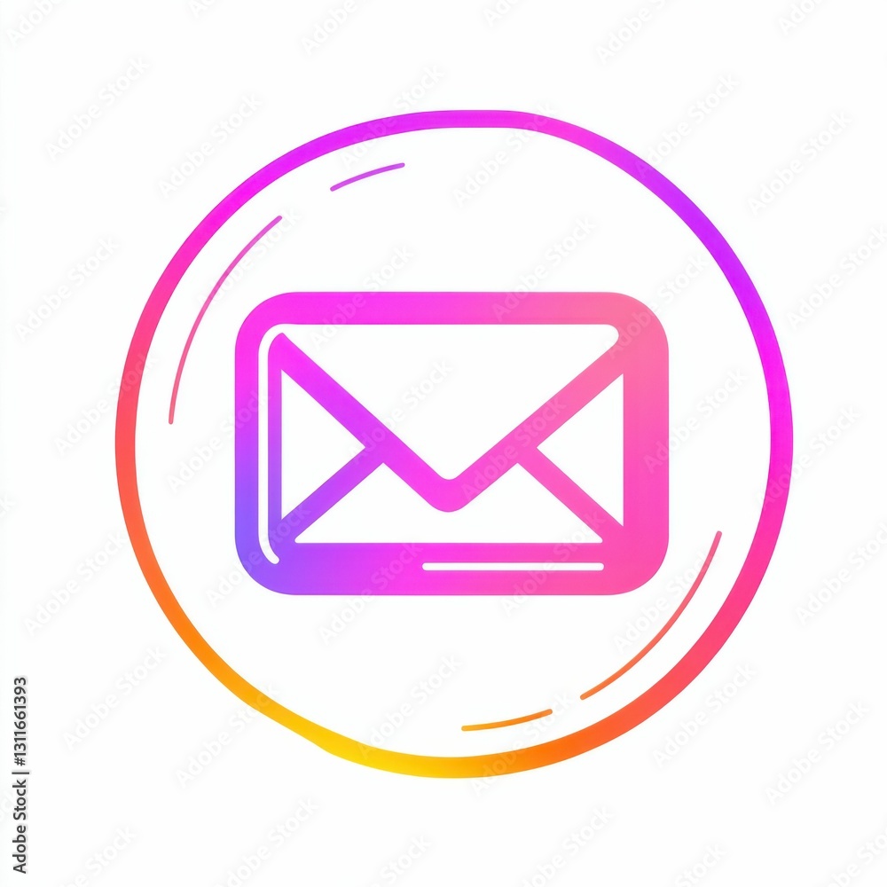 Mail Delay. Electronic Mail Delay Concept with Gradient Icon Design Mail Delay. Electronic Mail Delay Concept with Gradient Icon Design