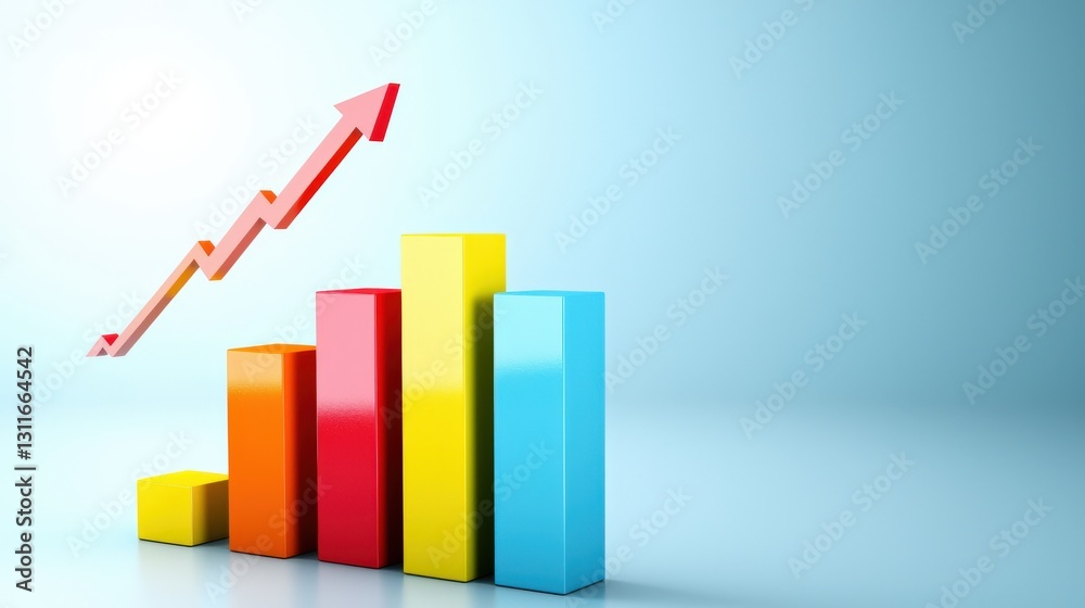 Data analytics in modern business represented by bar graphs and glowing statistics on a computer screen. Data analytics in modern business represented by bar graphs and glowing statistics on a computer screen.