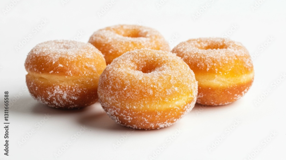 Mini Donuts. Delicious Sugar Glazed Pastry Treats Mini Donuts. Delicious Sugar Glazed Pastry Treats