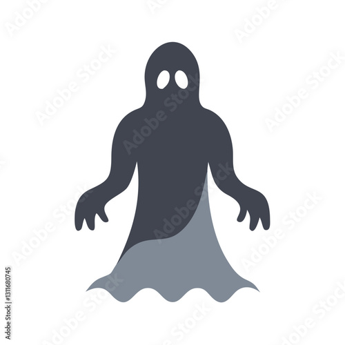 Floating ghostly figure with ominous presence