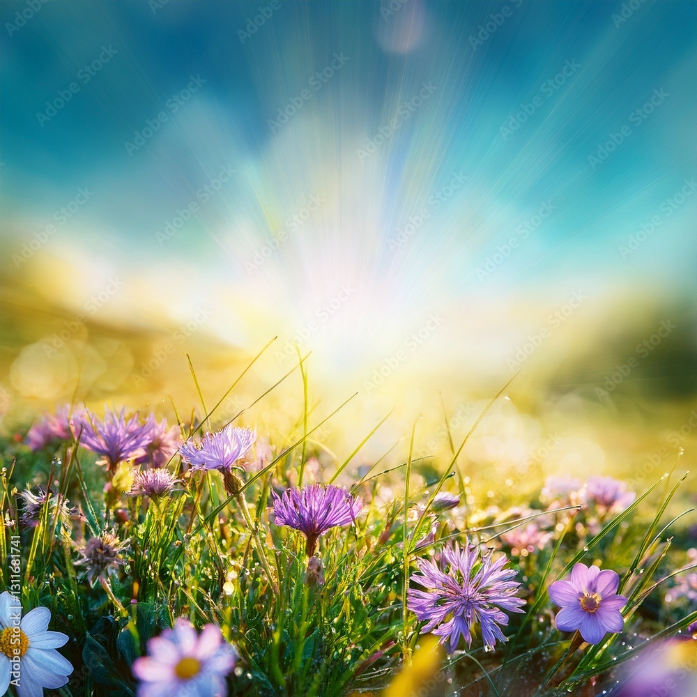 Fototapeta premium field of daisies