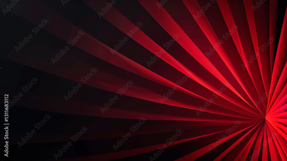 Fototapeta premium Dark red abstract background banner with a radial gradient effect.