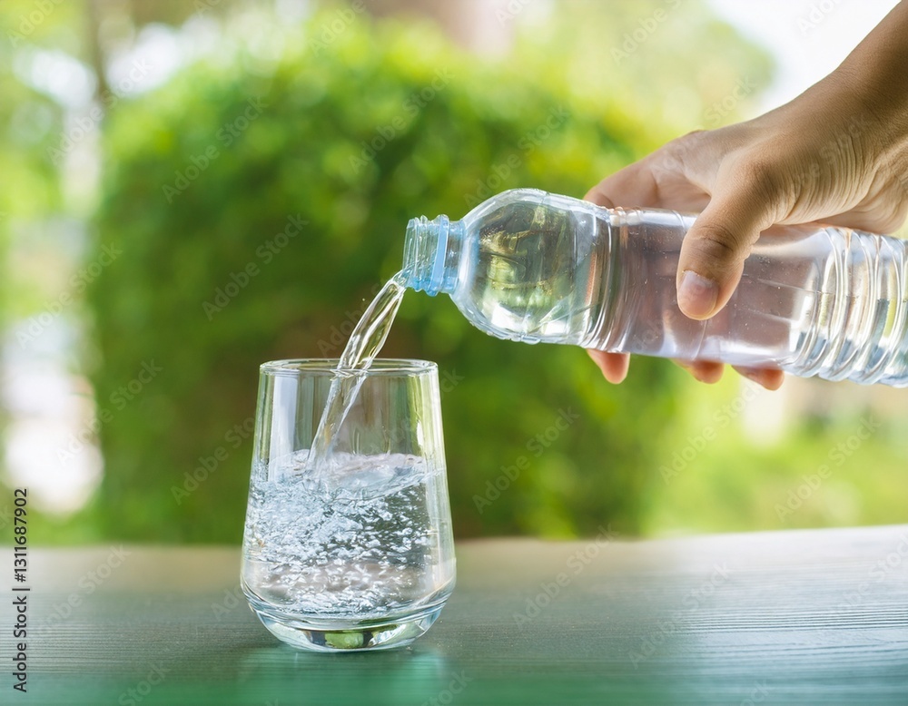 Healthy Hydration - Pouring Water Healthy Hydration - Pouring Water