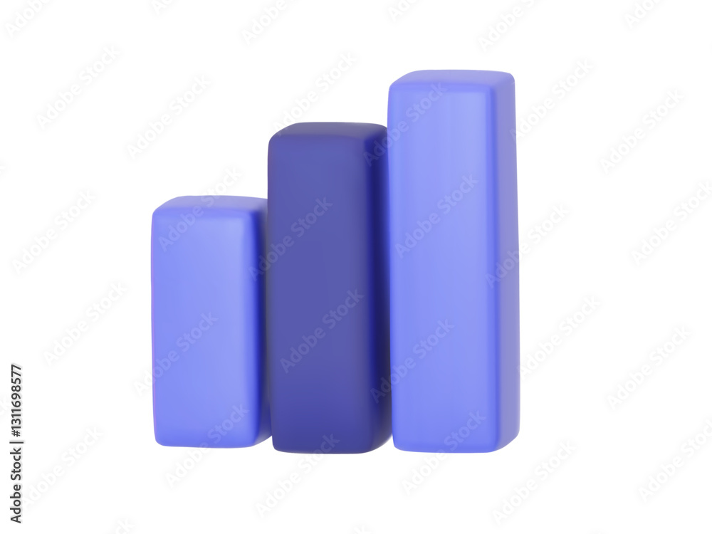 Vector 3D illustration of a bar chart symbolizing growth, analytics, and financial success. Suitable for business presentations, marketing strategies, and economic reports Vector 3D illustration of a bar chart symbolizing growth, analytics, and financial success. Suitable for business presentations, marketing strategies, and economic reports