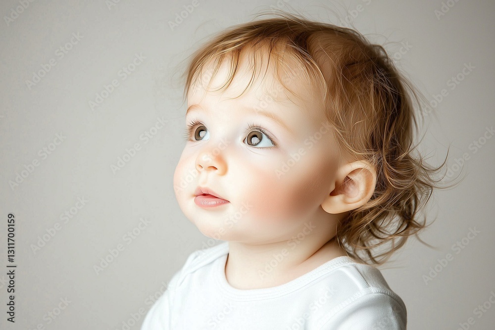 Adorable Baby Looking Up Adorable Baby Looking Up