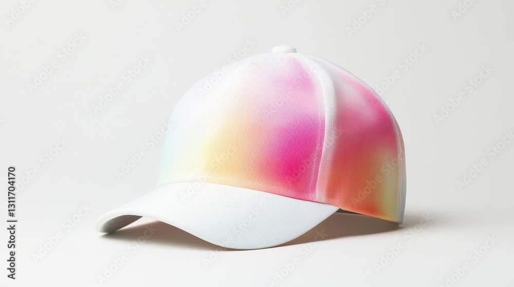 Fototapeta premium Colorful Gradient Cap for Fashion and Outdoor Activities