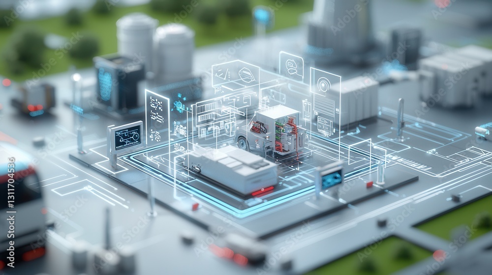 High Tech Visualization of a Connected Power Grid with Advanced Technologies for Efficient Sustainable and Intelligent Energy Management and Monitoring High Tech Visualization of a Connected Power Grid with Advanced Technologies for Efficient Sustainable and Intelligent Energy Management and Monitoring