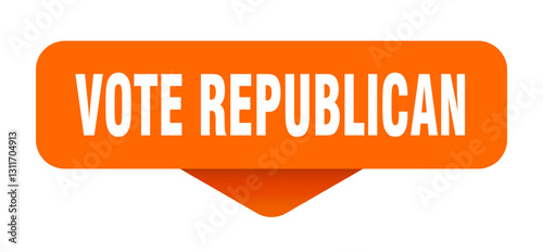 vote republican sticker. vote republican sign on transparent background