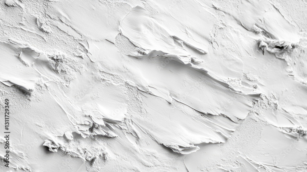 Obraz premium Textured white plaster surface with abstract pattern