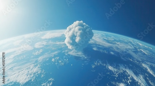 Earth Cloud Formation Space View