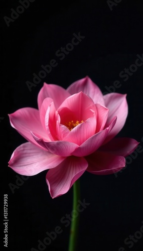 Delicate petals, vibrant hues, black backdrop, garden, macro