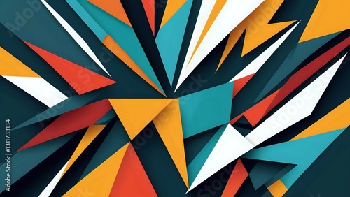 Wallpaper Mural abstract geometric background Torontodigital.ca