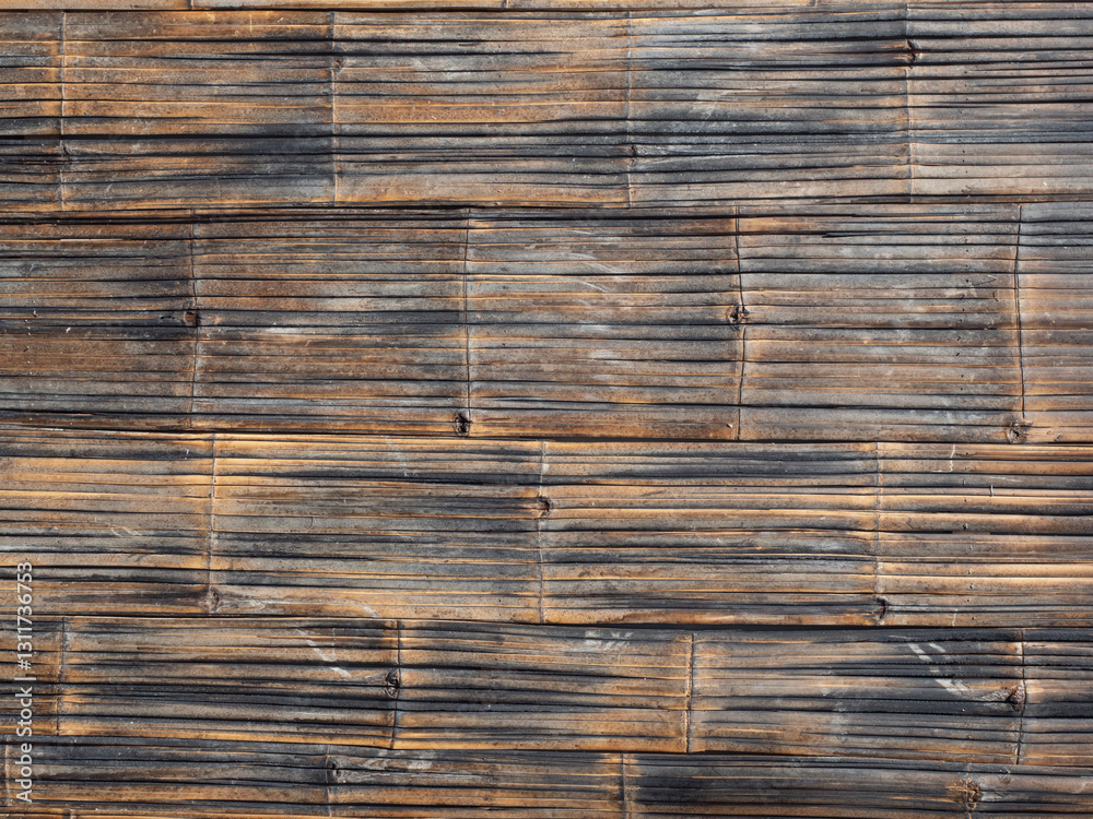 Bamboo wood pattern for nature background.