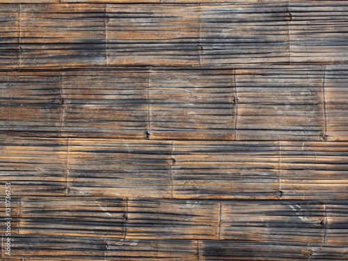 Obraz na płótnie Bamboo wood pattern for nature background. w salonie