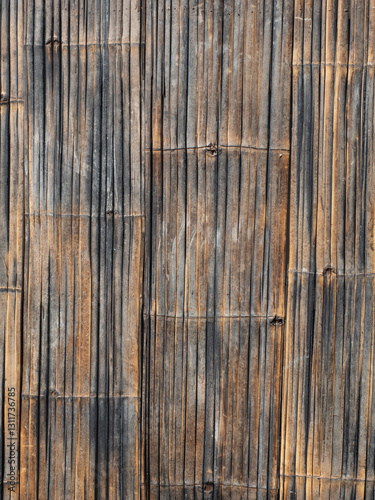 Obraz na płótnie Bamboo wood pattern for nature background. w salonie