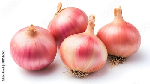 Wallpaper Mural Fresh bulbs of onion on a white background. Torontodigital.ca