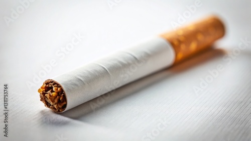 Vintage Cigarette Still Life: Classic White Background Photo
