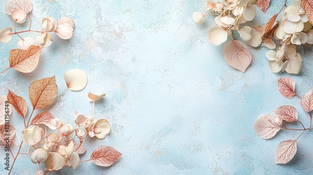 Obraz premium Elegant Floral Arrangement on Textured Background
