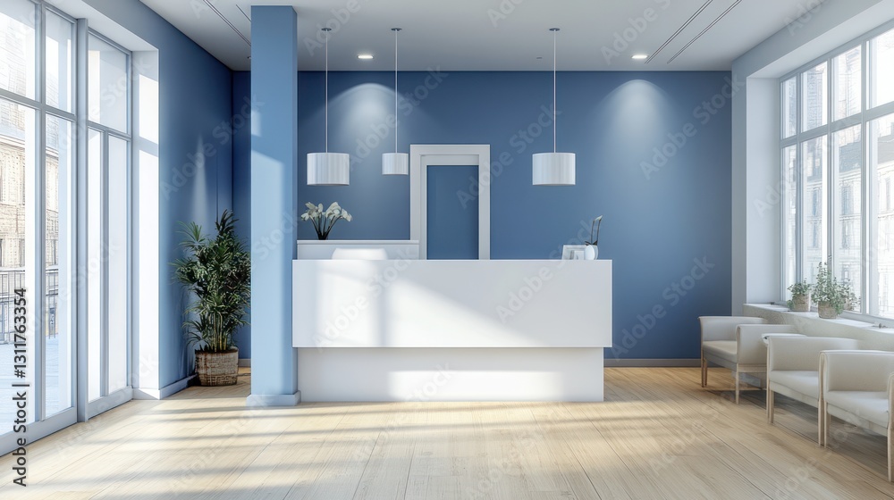 Modern Clinic Reception Area Modern Clinic Reception Area