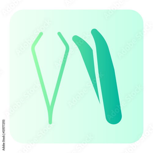Tweezer gradient icon