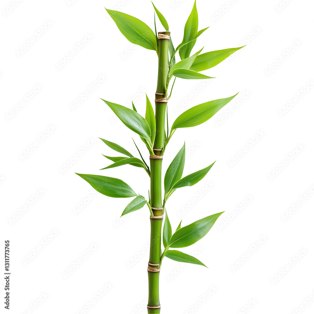 Fototapeta premium bamboo isolated on white background
