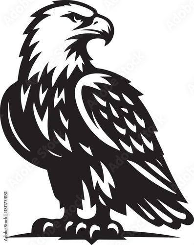 black eagle tattoo vector, eagle silhouette vector, eagle logo vector, eagle vector icon, eagle silhouette vector isolated on white background