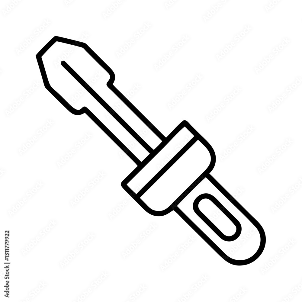 screwdriver icon, screwdriver line art - simple line art of screwdriver, perfect for screwdriver logos and icons screwdriver icon, screwdriver line art - simple line art of screwdriver, perfect for screwdriver logos and icons