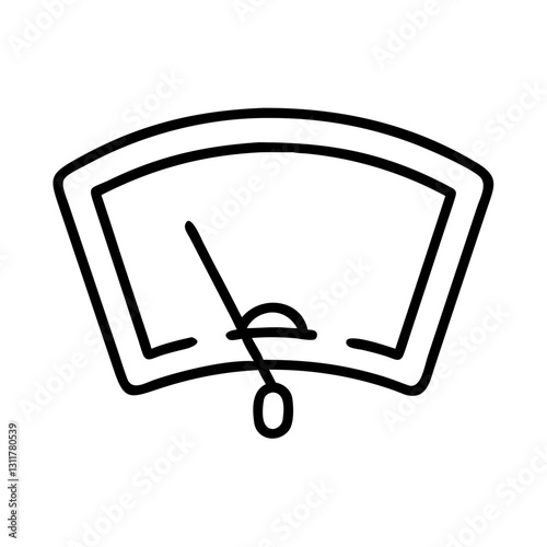 windshield icon, windshield line art - simple line art of windshield, perfect for windshield logos and icons