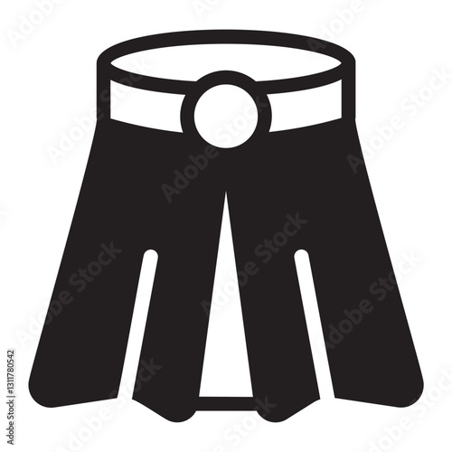 skirt glyph icon