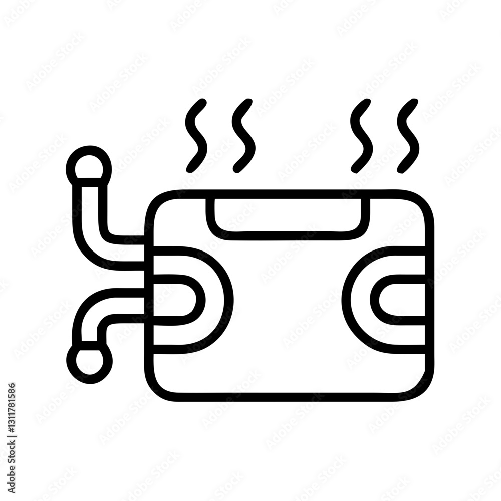 coolant icon, coolant line art - simple line art of coolant, perfect for coolant logos and icons coolant icon, coolant line art - simple line art of coolant, perfect for coolant logos and icons