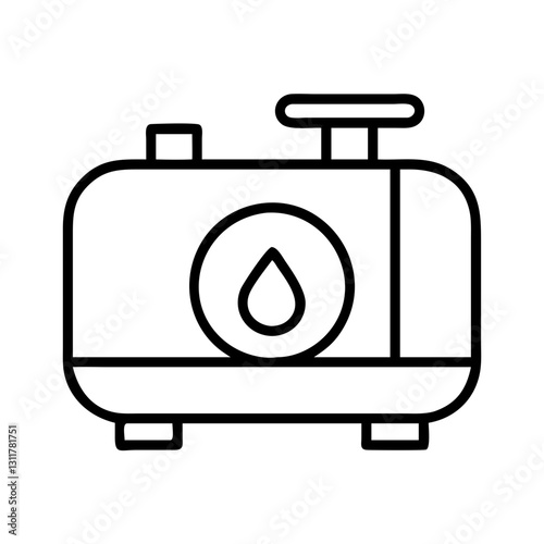 fuel tank icon, fuel tank line art - simple line art of fuel tank, perfect for fuel tank logos and icons