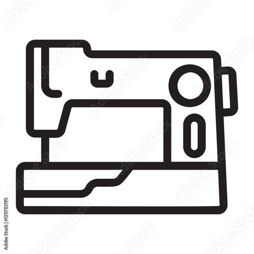 sewing machine line icon