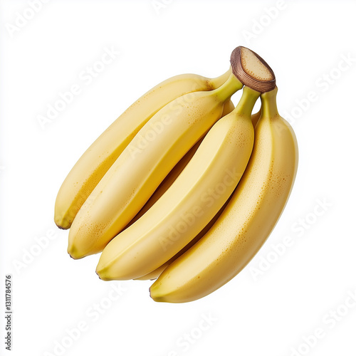 Bunch of bananas isolated on white background
 photo