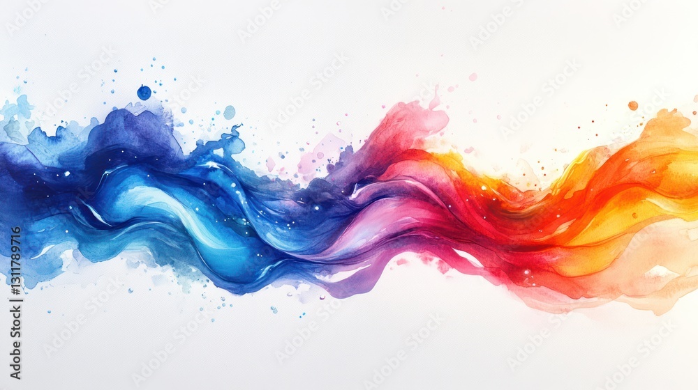 Dreamy watercolor hope and love calligraphy, white background Dreamy watercolor hope and love calligraphy, white background
