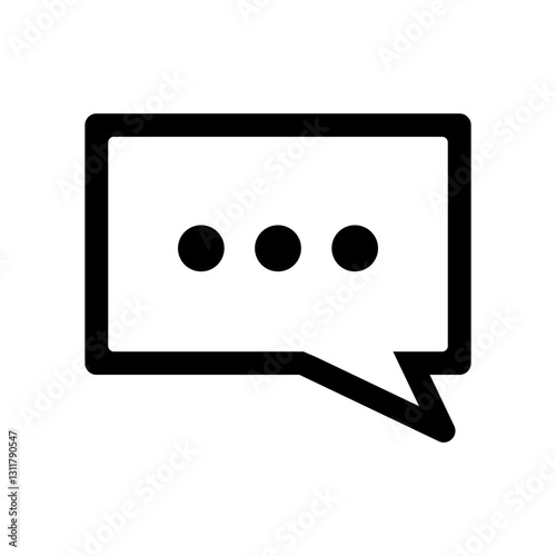 チャットのイメージのアイコンイラスト