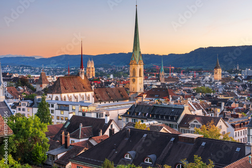 Wallpaper Mural Zurich, Switzerland Skyline Torontodigital.ca