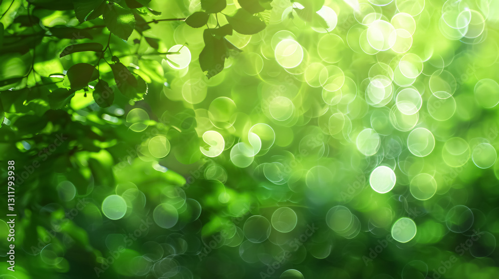 Blurred natural green background with bokeh glare, emphasizing the beauty of nature in a soft and dreamy style. Blurred natural green background with bokeh glare, emphasizing the beauty of nature in a soft and dreamy style.