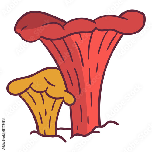  fungus chanterelle illustration.eps